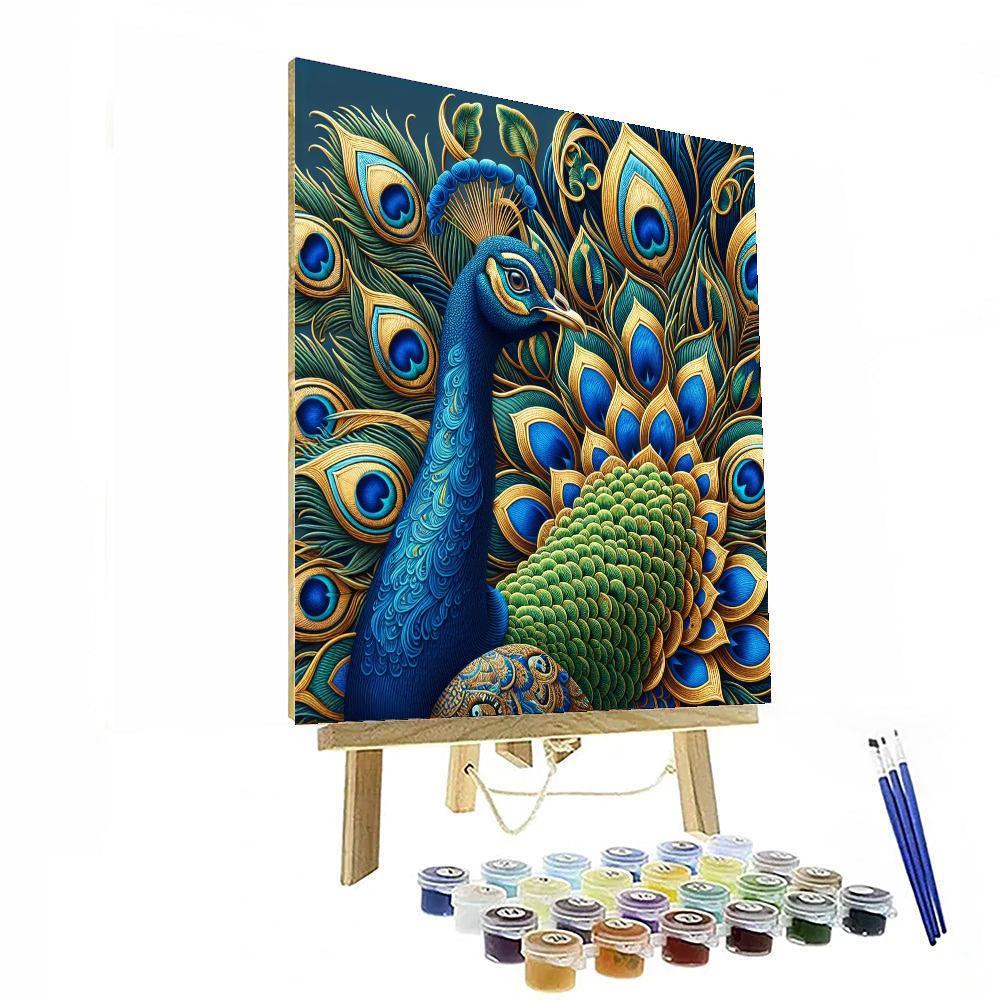 Regal Eastern Peacocks Paint By Color
