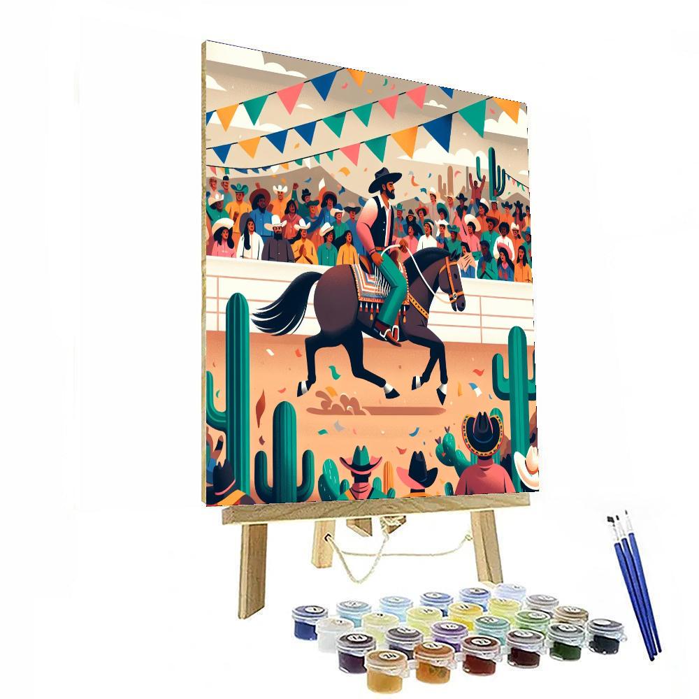 Wild West Rodeo Show Painting Number Kit