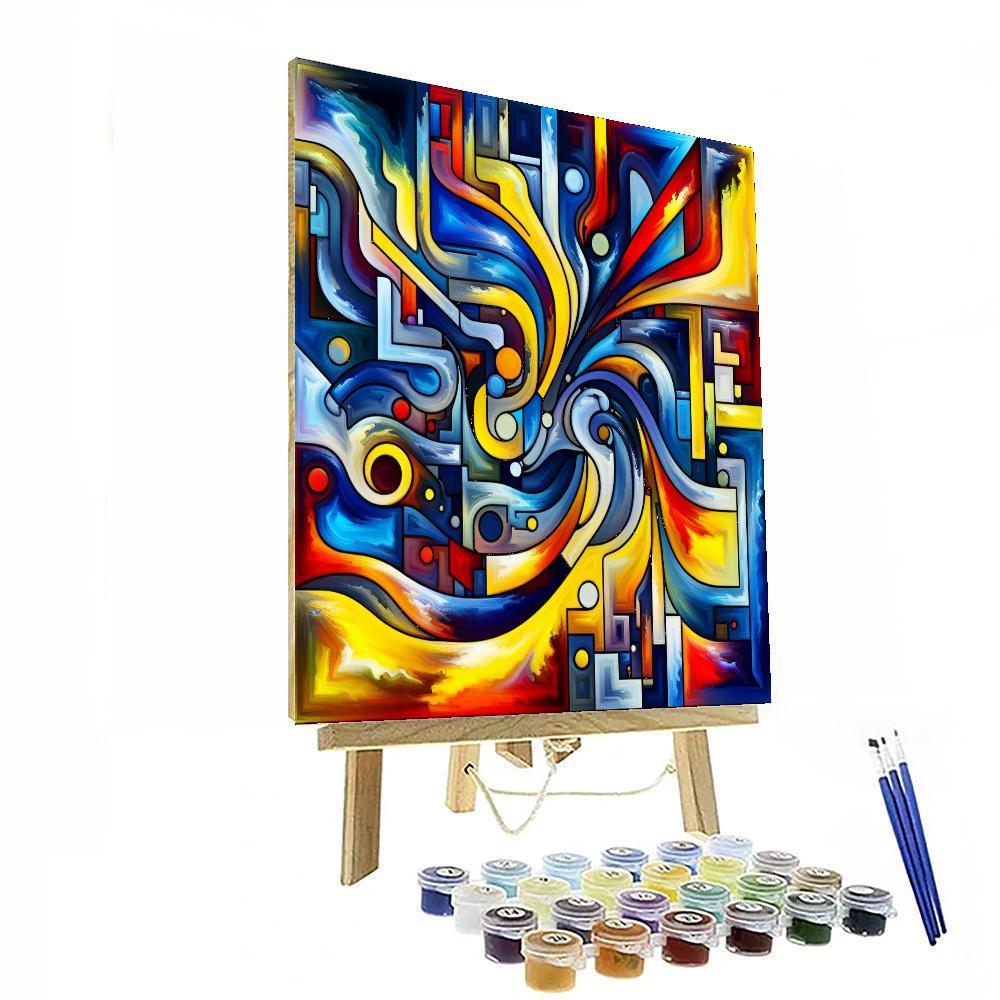 Abstract Emotion Burst DIY Paint By Numbers