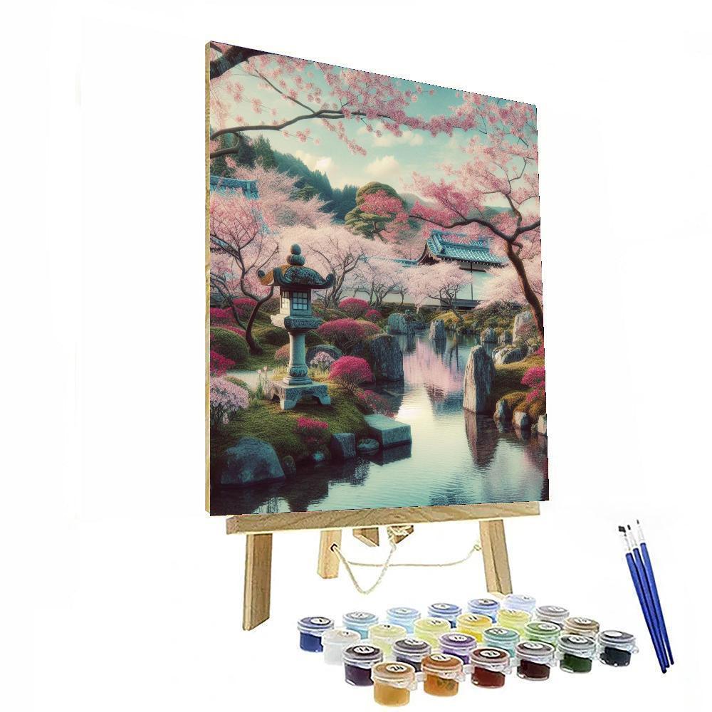 Japanese Garden Tranquility - DIY Painting By Numbers Kit – Artistry Rack