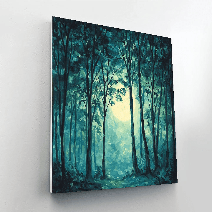 Caspar David Friedrich Inspired The Enchanted Forest  Paint By Numbers Art
