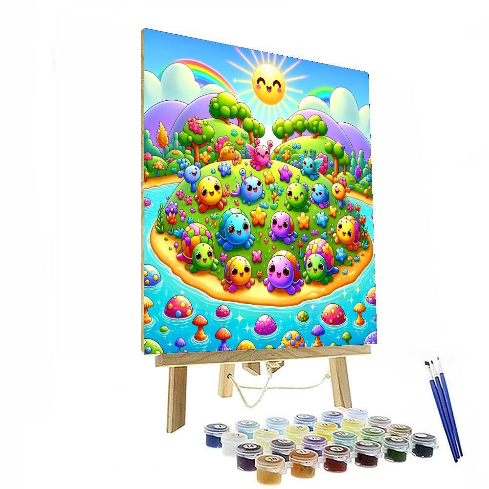 Magical Fantasy Island Paint By Numbers Art