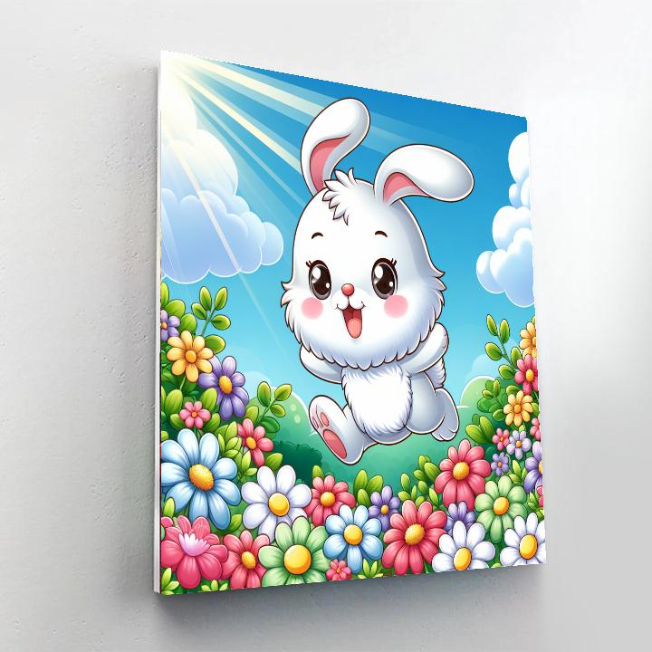 Frolicking Little Bunny Paint By Numbers Kits