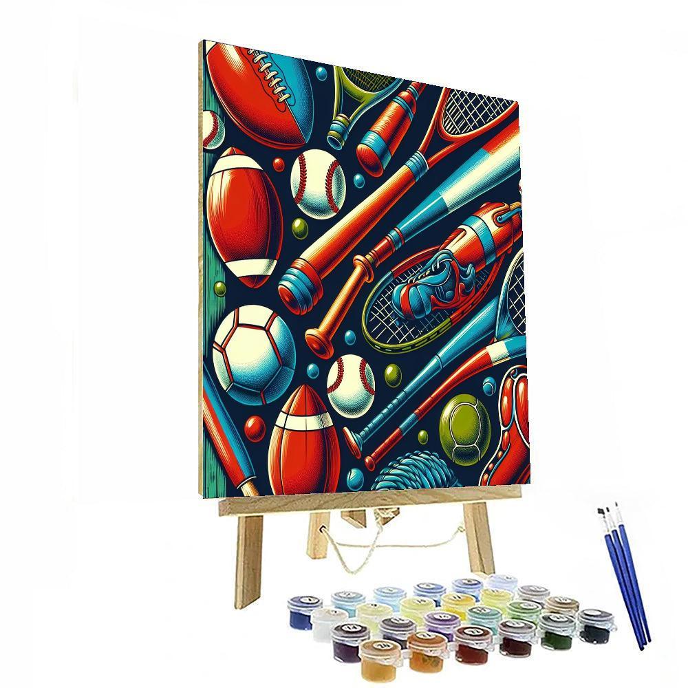 Vintage Sports Adventure Paint By Numbers