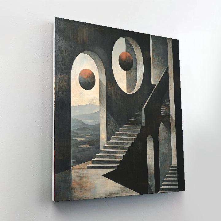 Max Ernst Inspired The Enigma Of Shadows  Paint By Numbers