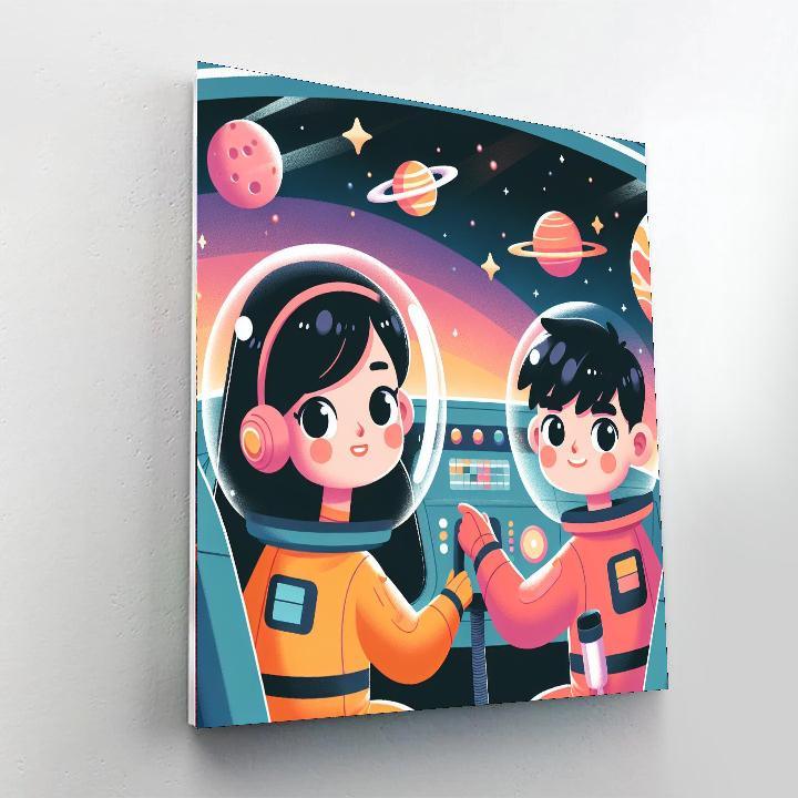 Galactic Starfleet Mission Painting Number Kit