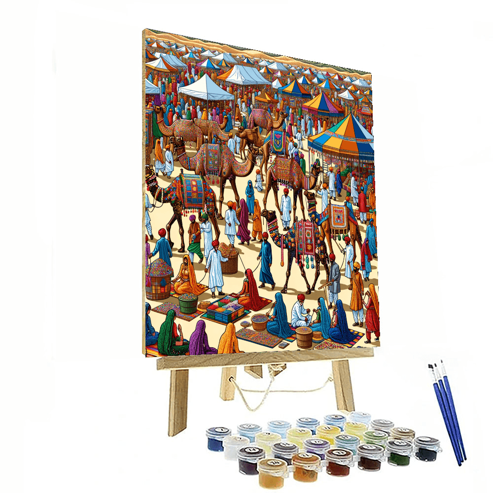 Pushkar Camel Fair - Rajasthan, India Number Painting