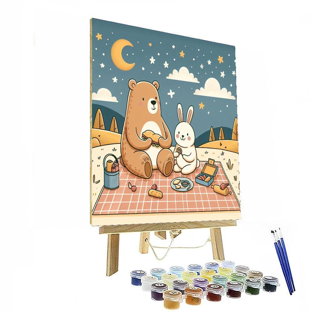 Starlight Picnic Paint By Numbers Art