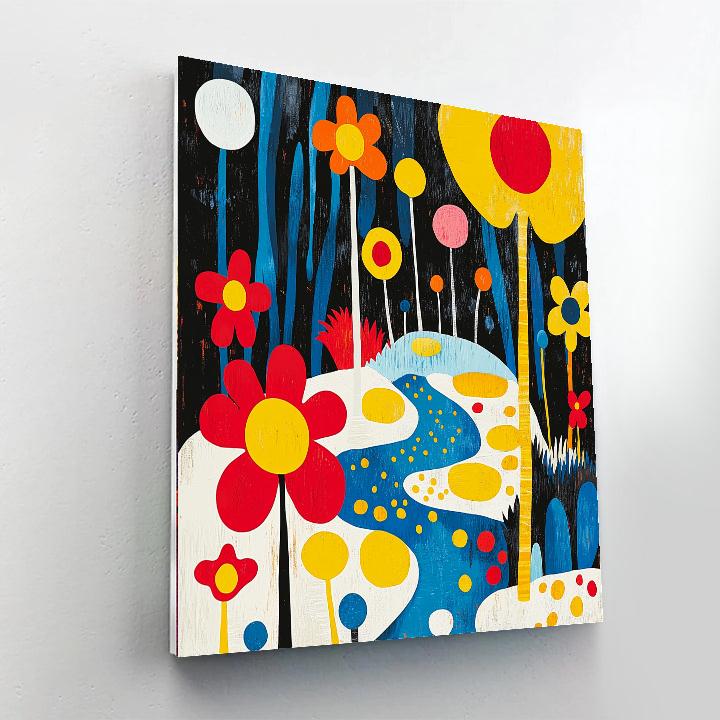 Joan Miró Inspired Surreal Garden Of Dreams  Paint By Numbers Kits