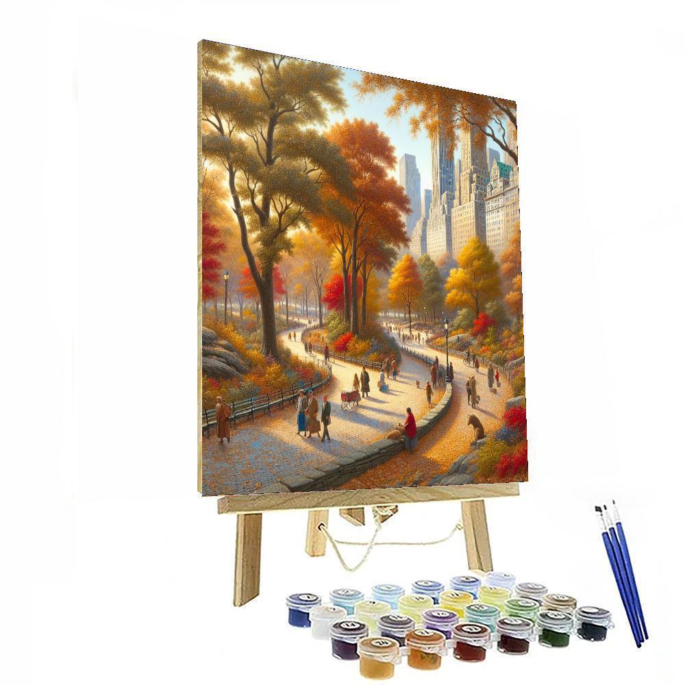 Autumn In Central Park Painting By Numbers Kit