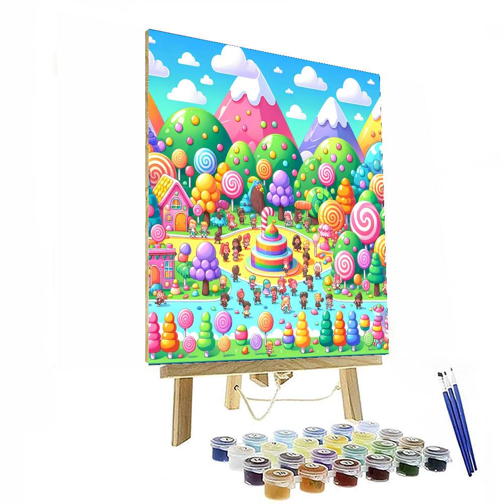 Fun In Candy Land Paint By Numbers