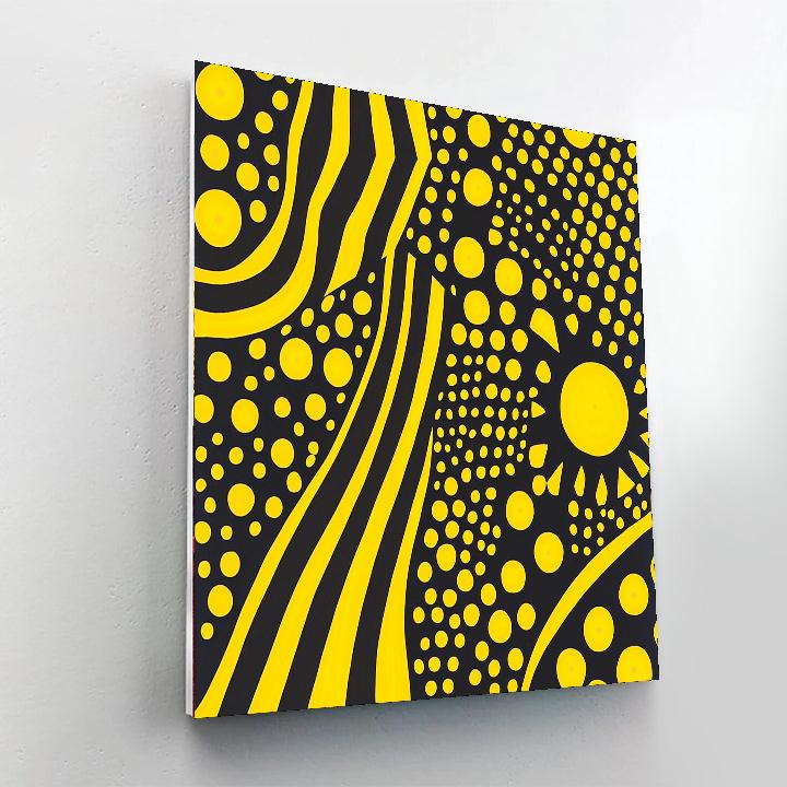 Yayoi Kusama Inspired Kaleidoscope Illusion  DIY Paint By Numbers