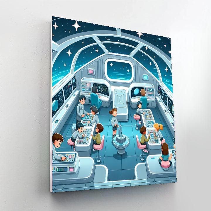 Starship Discovery Camp Paint By Number