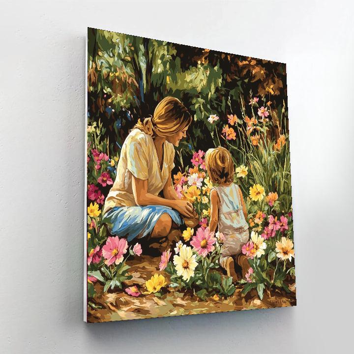 A Mother's Love Blooms Painting Number Kit