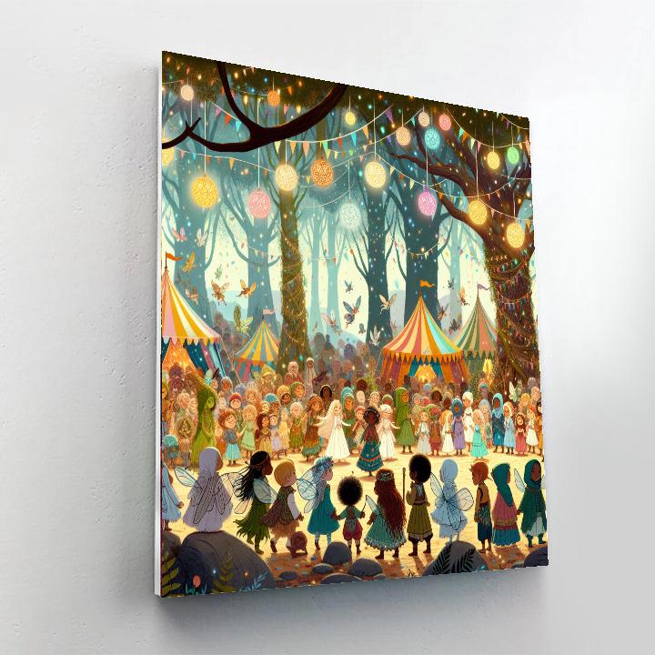 Forest Fantasy Fair DIY Paint By Numbers