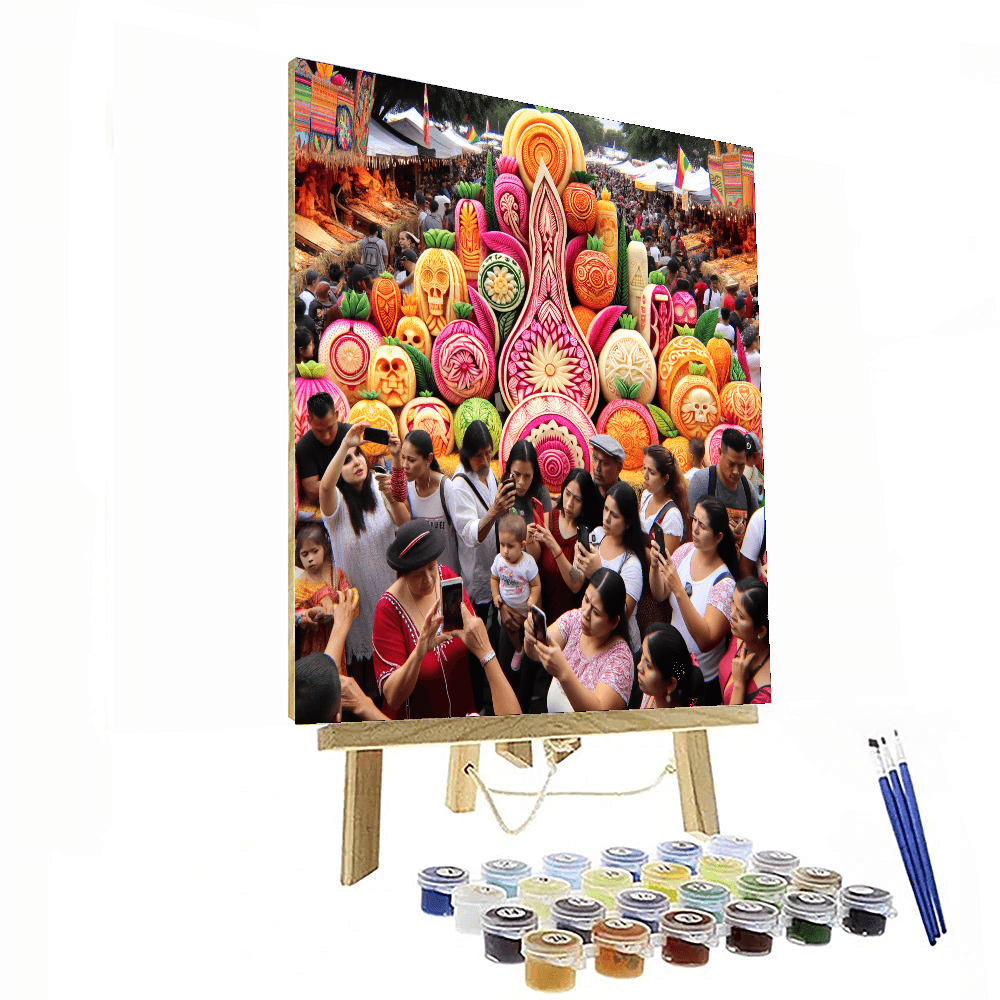 Noche De Rábanos Painting Number Kit