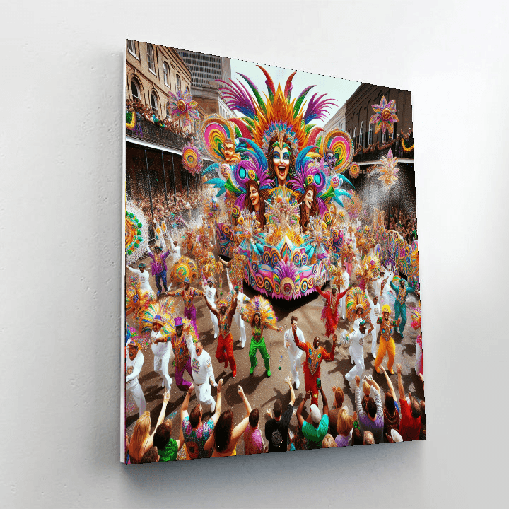 Mardi Gras In New Orleans Paint By Color