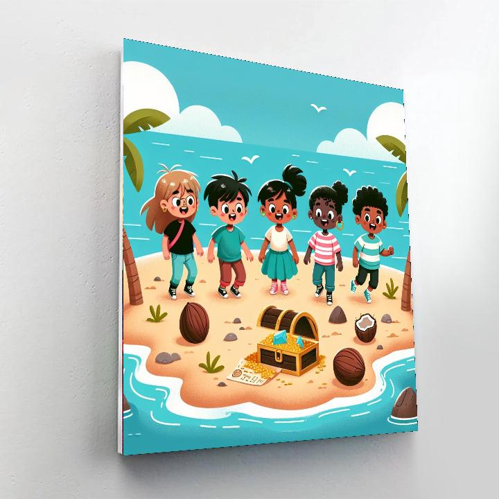 Treasure Island Hunt Paint By Numbers