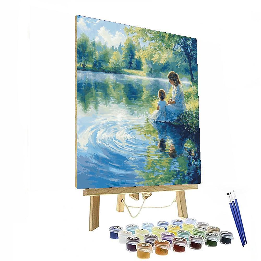 A Mother's Reflection Numbered Painting Kits