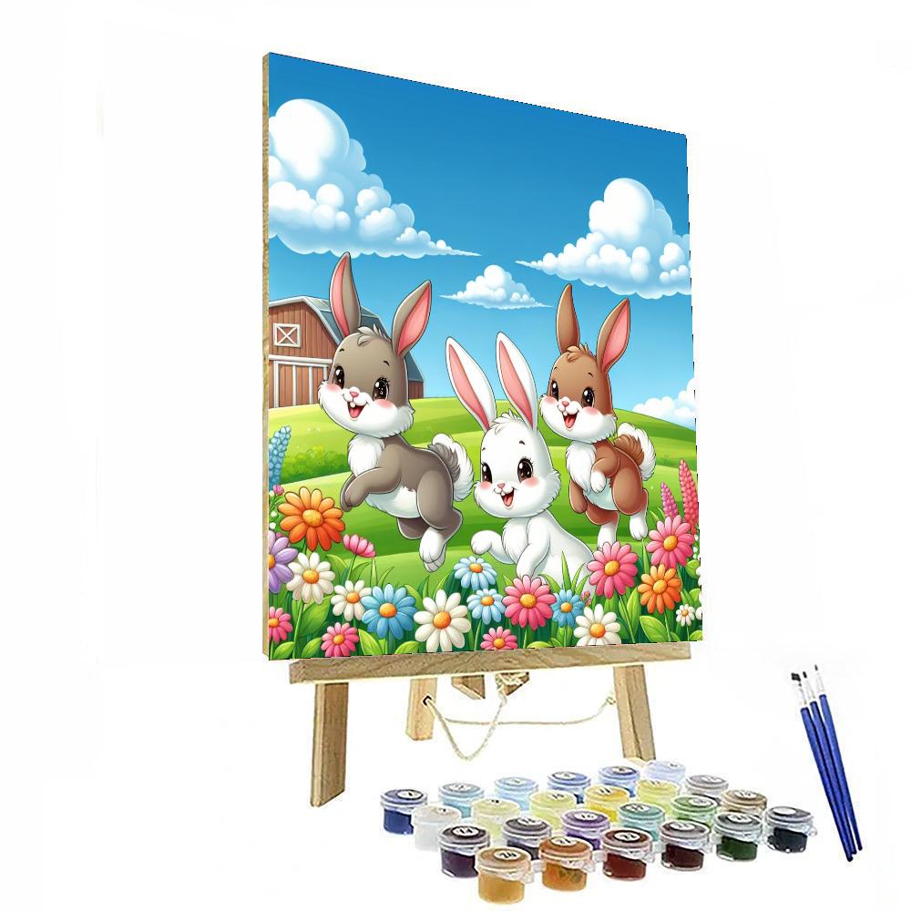 Sunny Bunny Farm Paint By Numbers Art
