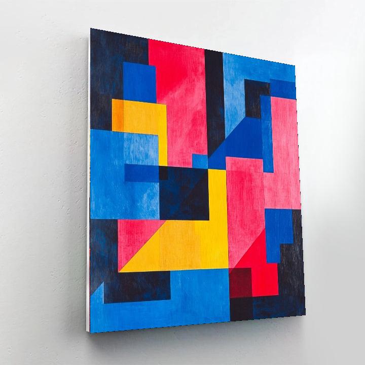 Kazimir Malevich Inspired Rhythmic Dynamics  Numbered Painting Kits