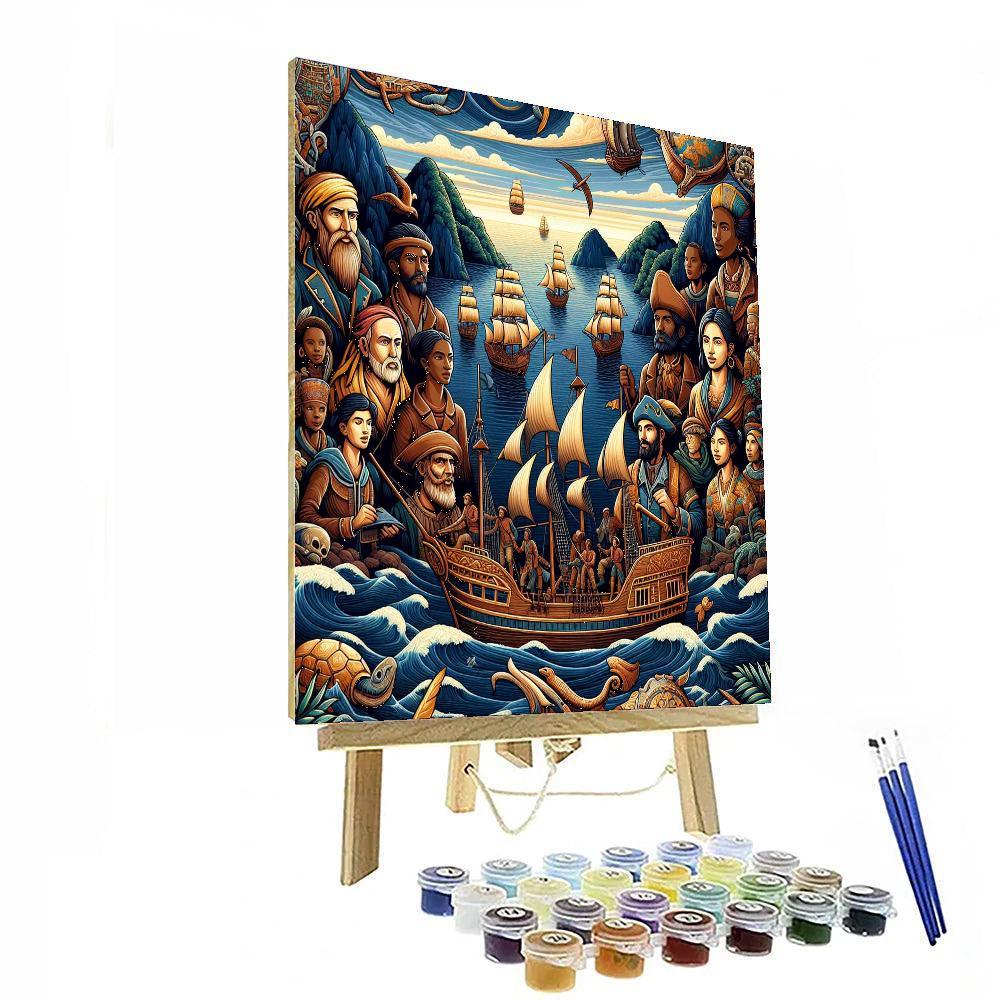 Historical Voyage Of Discovery DIY Paint By Numbers