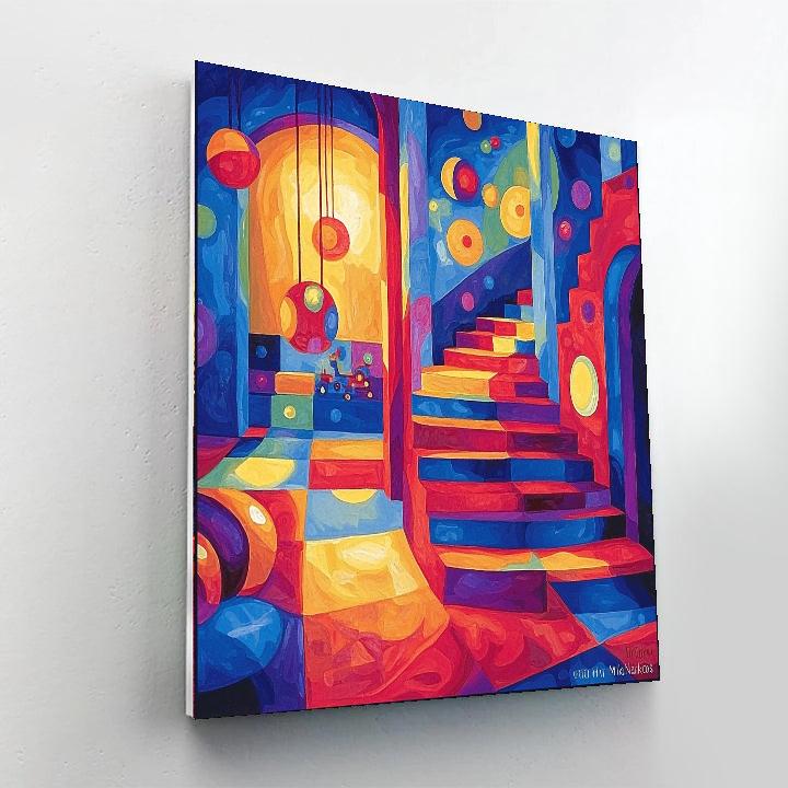 Mackintosh Inspired Whimsical Toy Wonderland  Paint By Numbers