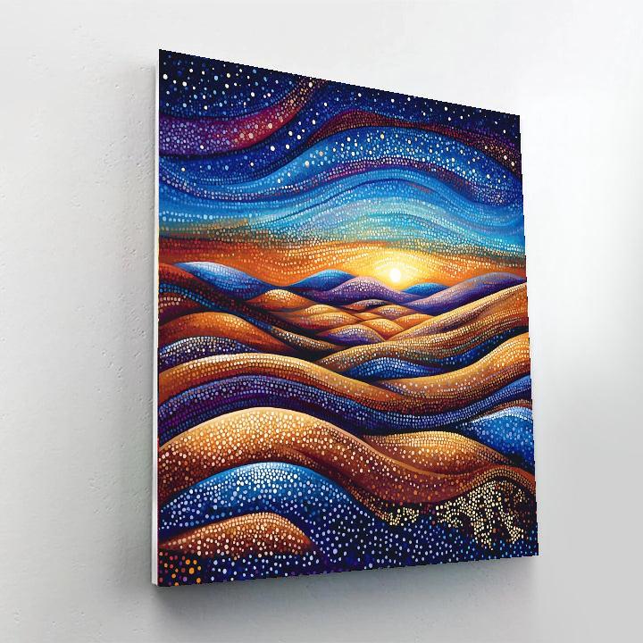 Georges Seurat Inspired Mystical Mirage  Paint By Number