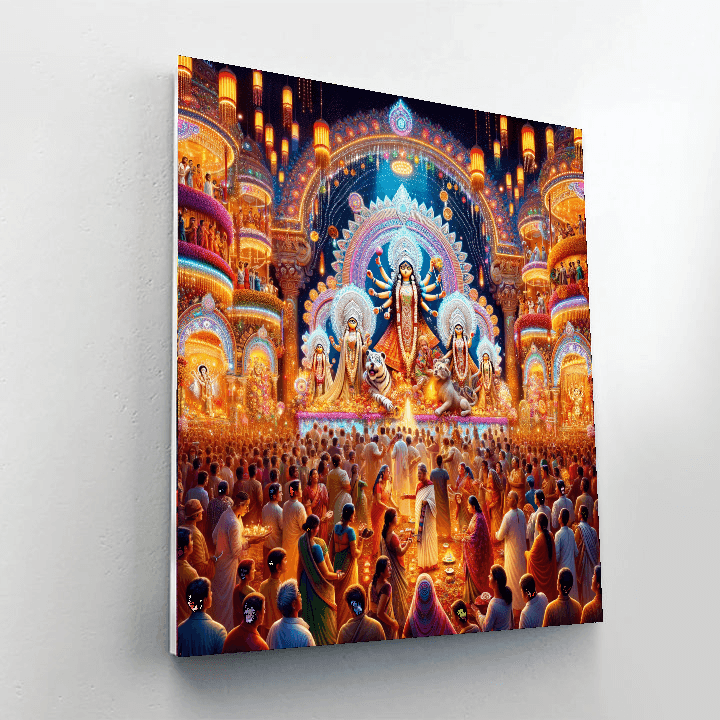Durga Puja - India Paint By Numbers Art