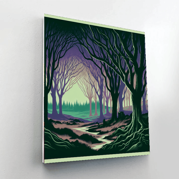 Celtic Twilight Woods Number Painting