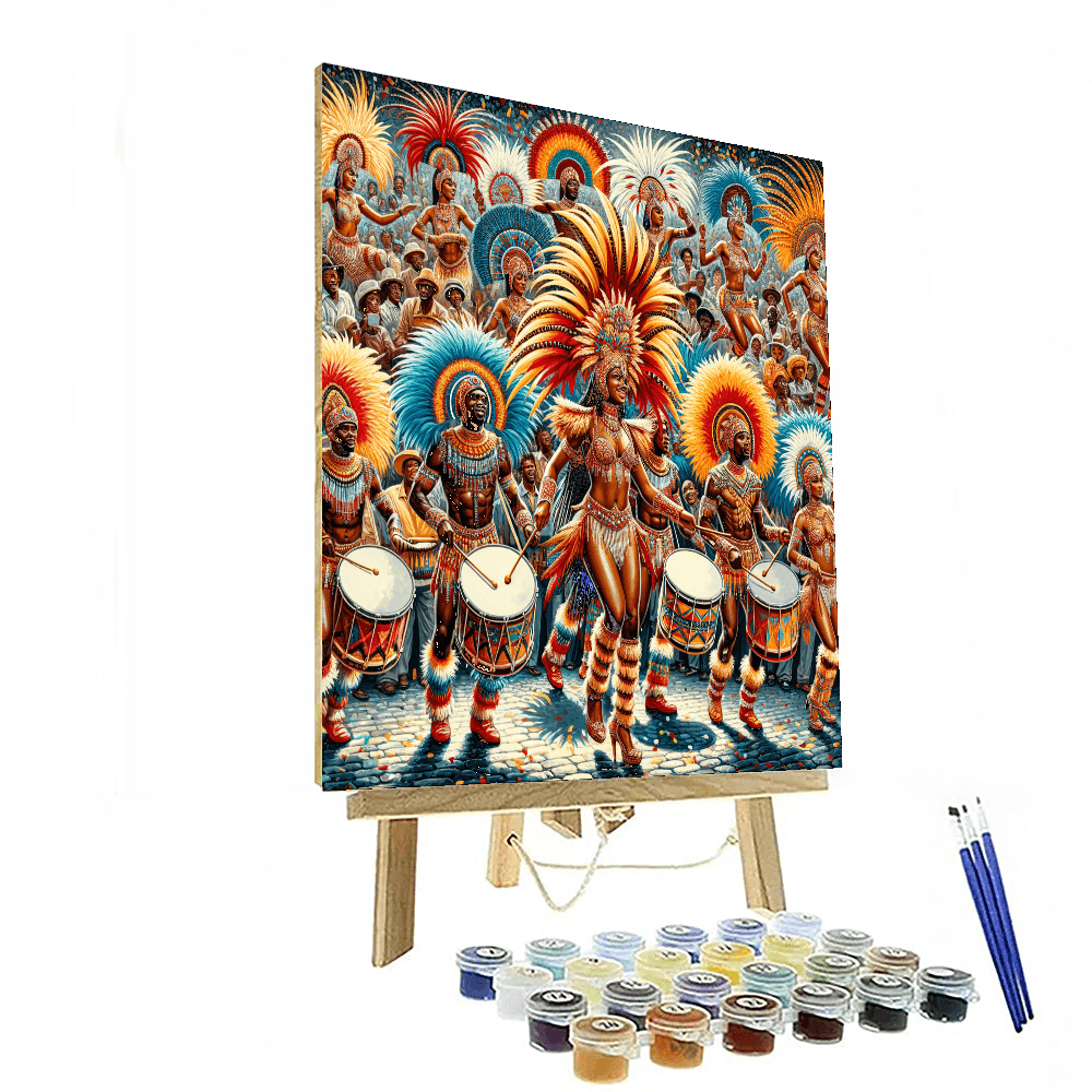 Nassau Junkanoo Festival DIY Paint By Numbers