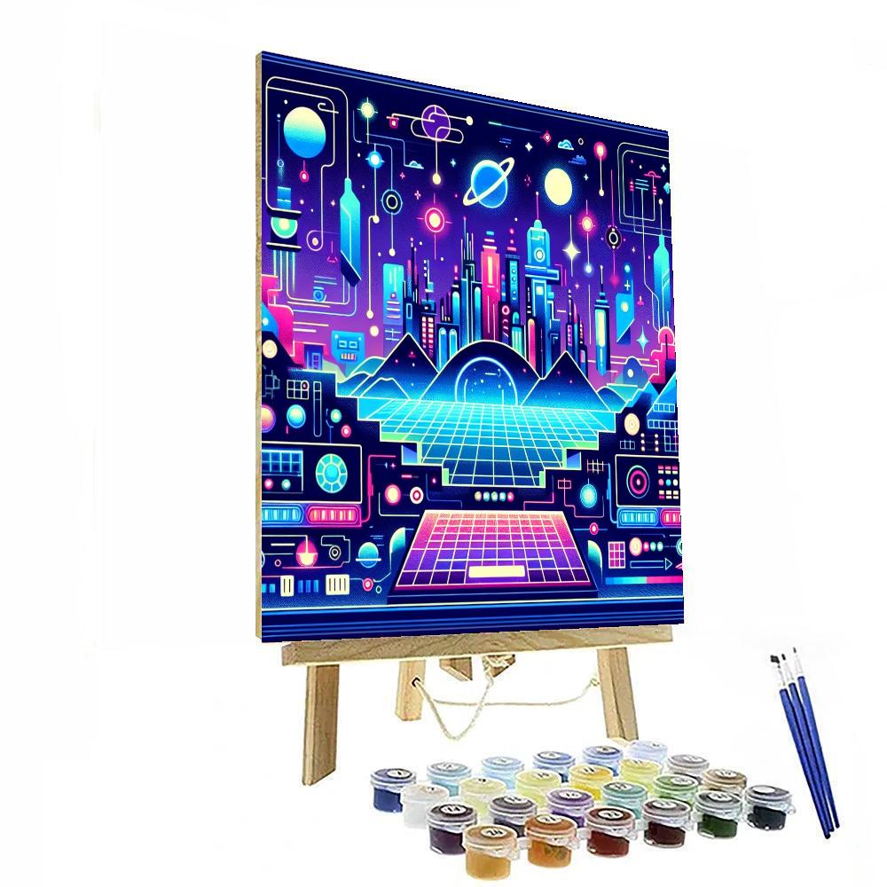 Cyber Space Odyssey Paint By Number