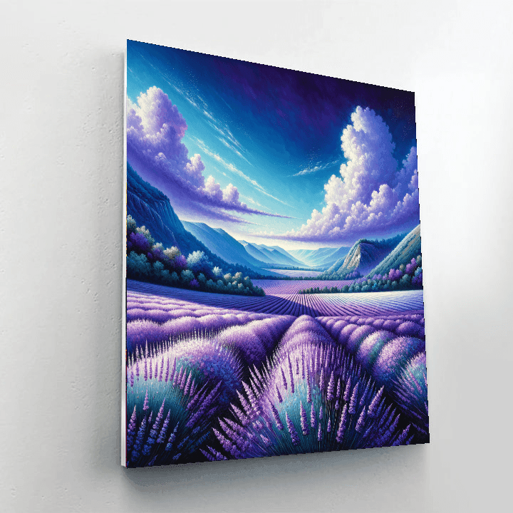 Tranquil Lavender Fields Paint By Number