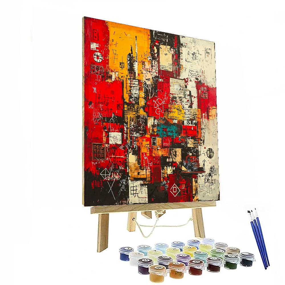 Jean-Michel Basquiat Inspired Echoes Of Identity  Paint By Numbers Kits