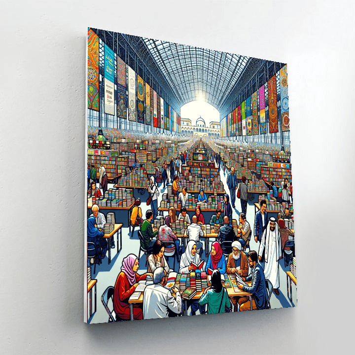 Tunis International Book Fair Painting By Numbers Kit