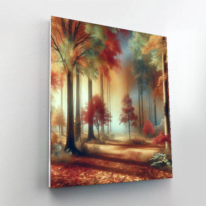 Cascading Leaves Of Autumn Paint By Number