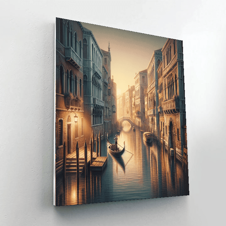 Venetian Gondola at Dusk - DIY Painting By Numbers Kit
