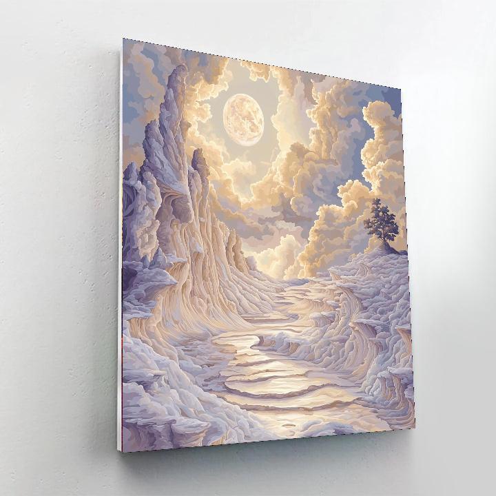 Michelangelo Inspired Ethereal Realm  Paint By Numbers