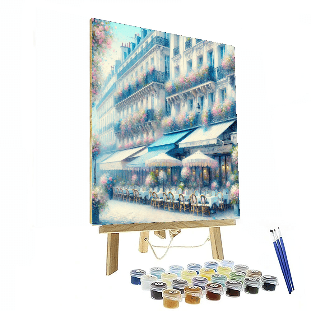 Charming Parisian Streets Number Painting