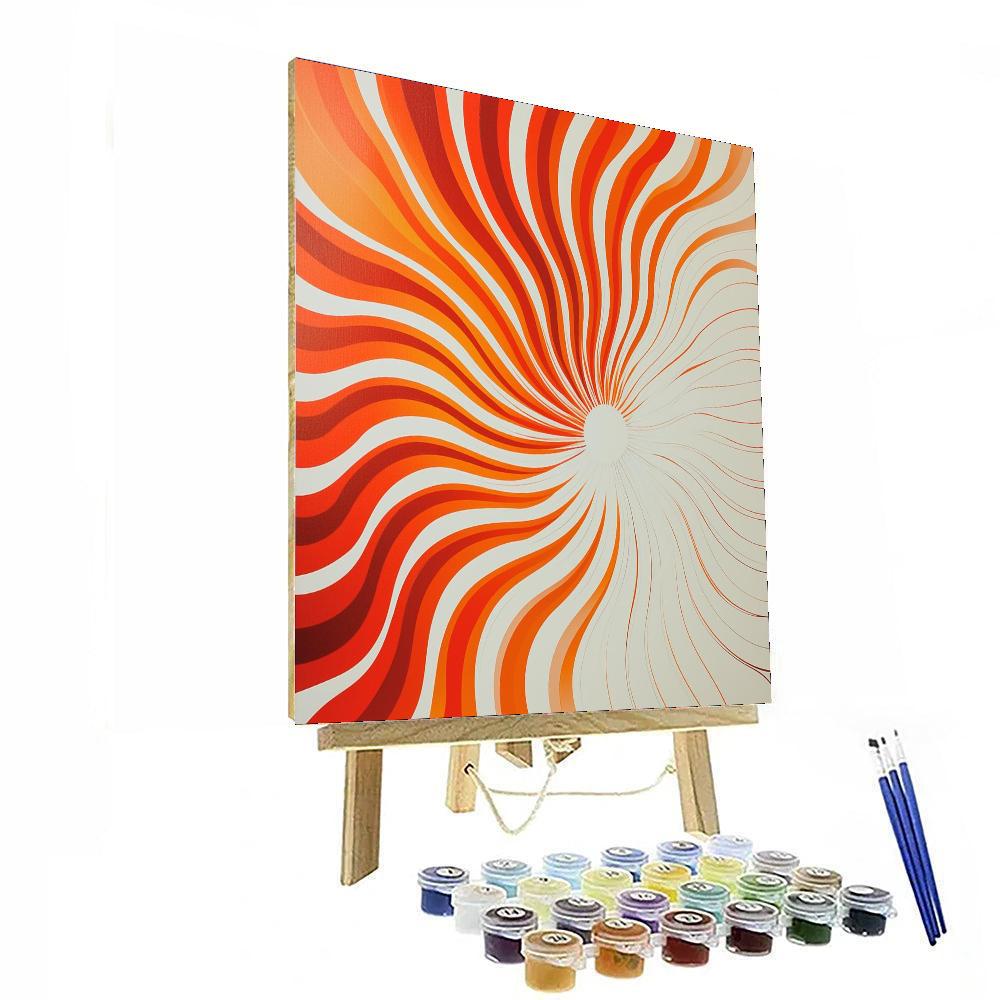 Yayoi Kusama Inspired Spirals Of The Mind  DIY Paint By Numbers