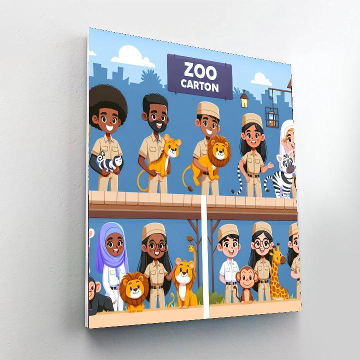 Zany Zookeepers Painting By Numbers Kit