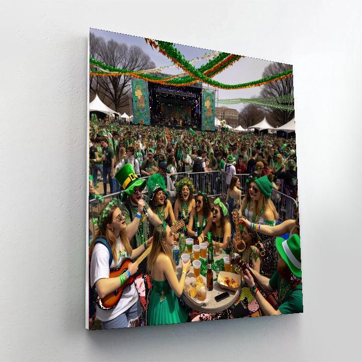 Shamrock Fest Number Painting