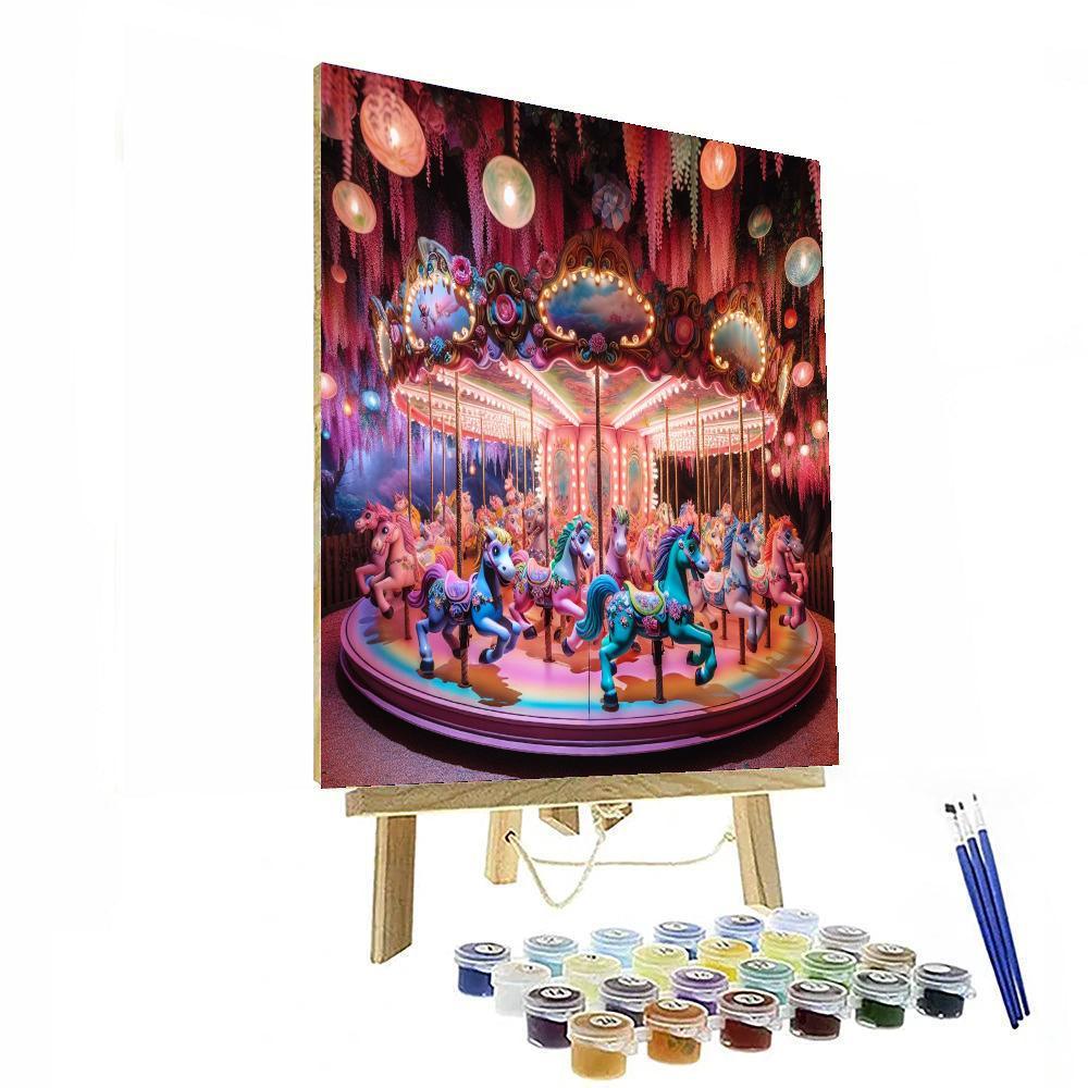 Enchanted Carousel Ride Paint By Color