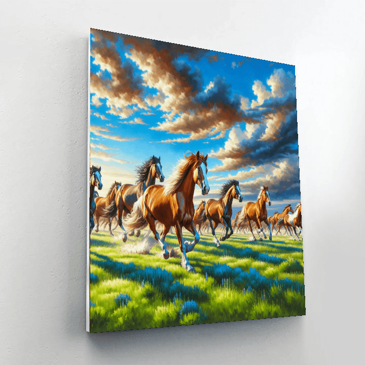 Horse Freedom DIY Paint By Numbers