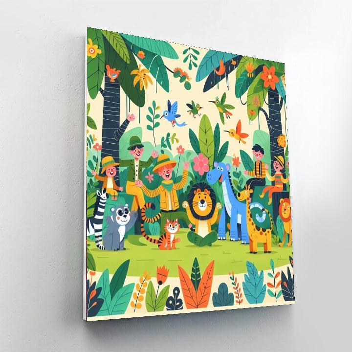 Storybook Jungle Journey Painting By Numbers Kit
