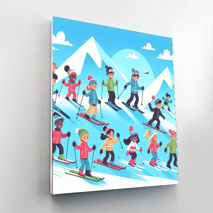 Winter Sports Festival Paint By Number