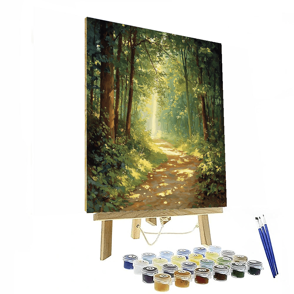 Claude Monet Inspired Mystic Forest Path  Paint By Number