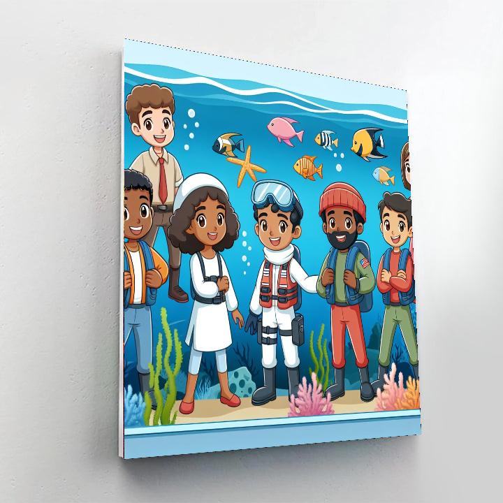 Ocean Rescue Adventure Painting Number Kit