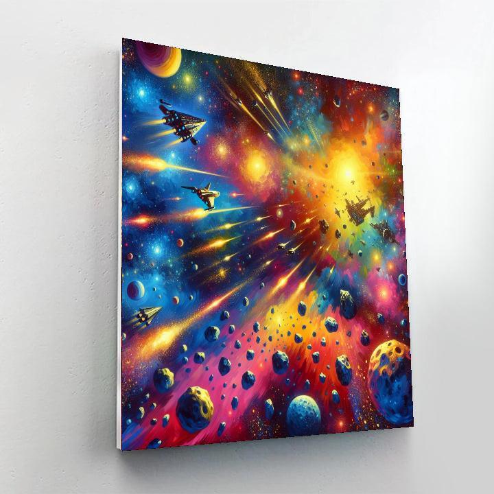 Daring Space Adventure Painting Number Kit