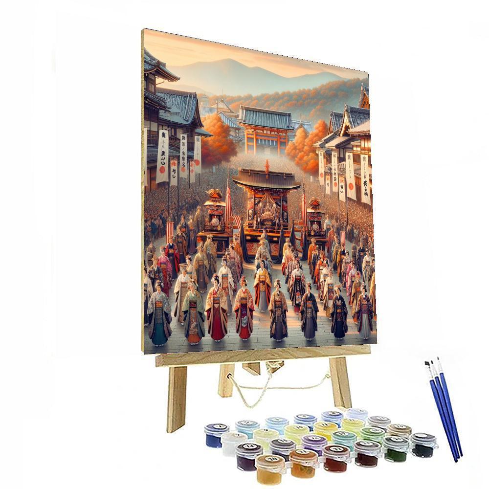 Jidai Matsuri - Kyoto, Japan Painting Number Kit